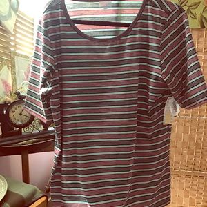 Plus size LuLaRoe striped GiGi top NWT!